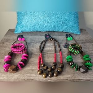 3PK PINK/RED/GREEN BEAUTIFUL WOOD BUNDLE SET (LIGHTWEIGHT)